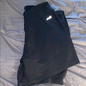 Black athletic shorts